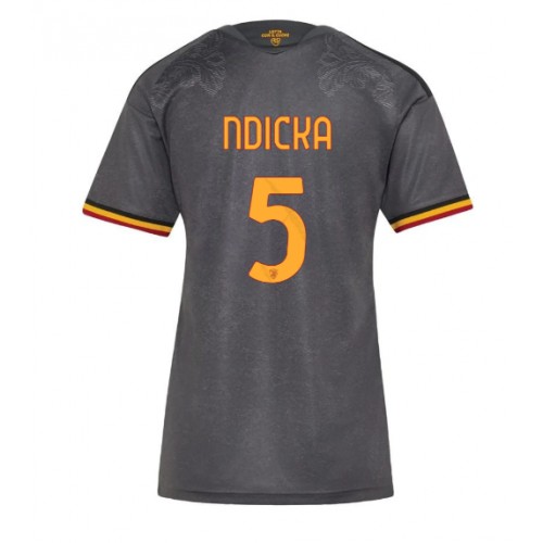 AS Roma Evan Ndicka #5 Rezervni Dres za Ženska 2026-27 Kratak Rukavima